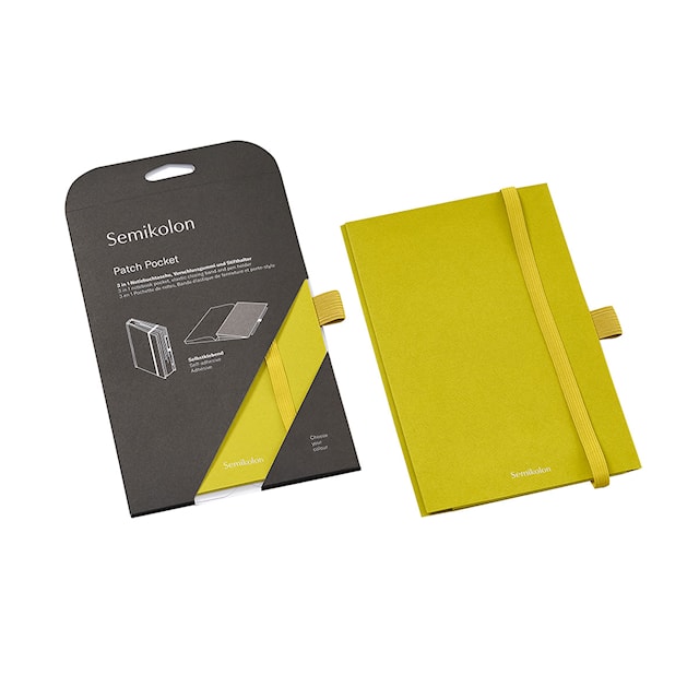 Produktbilde 3 for Oppbevaringslomme med elastisk bånd og pennholder - Patch Pocket Matcha Semikolon