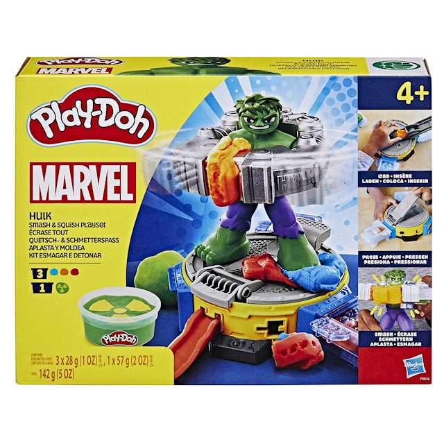 Tuotekuva 1 - Play-Doh Marvel Hulk & Squish Playset