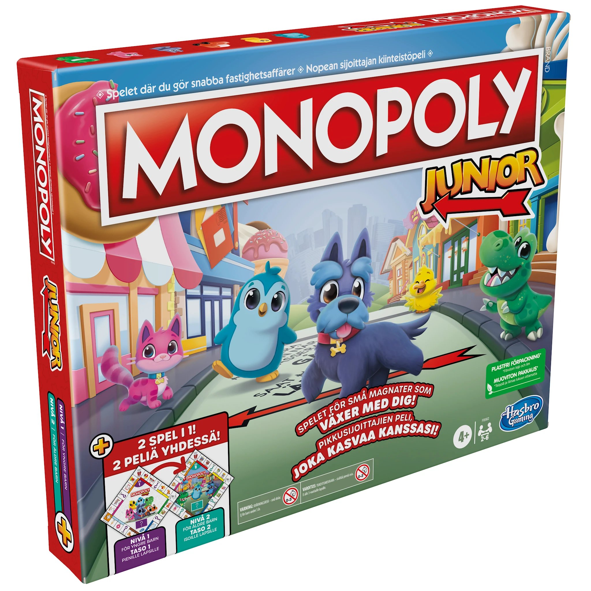 Tuotekuva ille Monopoly Junior 2 games in 1 (SE/FI)