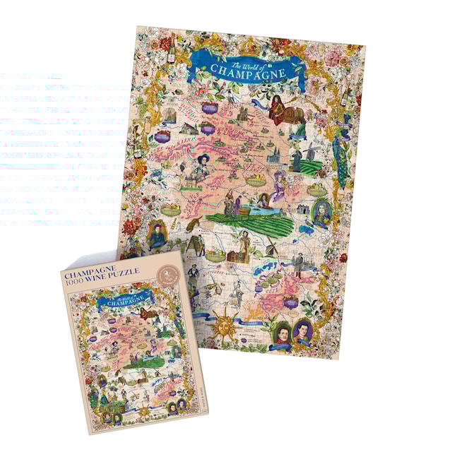 Produktbild 2 för Vinpussel - Champagne 1000 bitar, Water and Wines