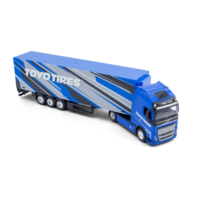 Produktbilde 2 for 1:43 Street Fire Haulers With Trailer - Volvo Fh16 Globetrotter 750 Xxltoyotires