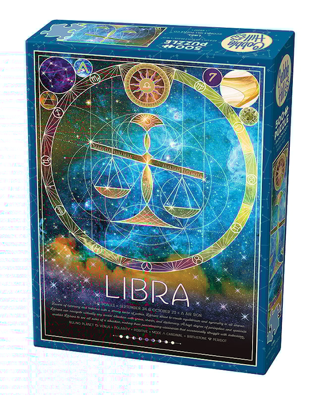 Tuotekuva 1 - Palapelit Zodiac Libra 500 palaa, Cobble Hill
