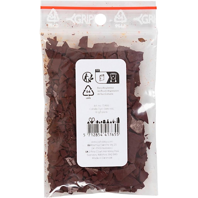 Produktbilde 5 for Lysfarge, mørk rød, 10 g/ 1 pk.