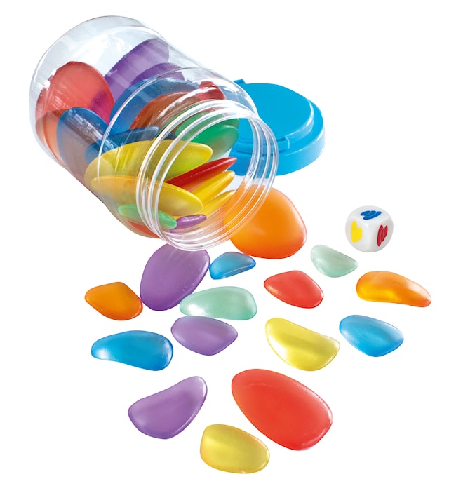 Tuotekuva 2 - Läpinäkyvät Sateenkaarikivit 36-pack MyPauze