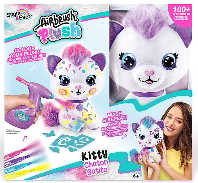 Produktbilde 5 for Airbrush Plush Kattunge Lilla