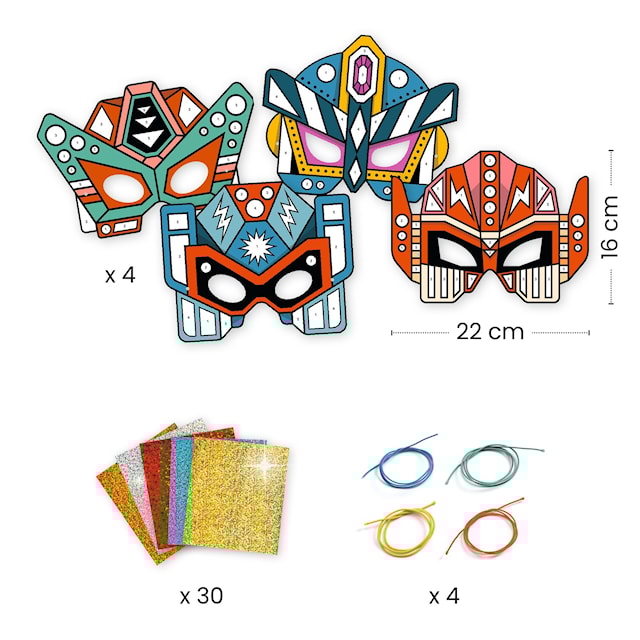 Produktbild 5 för DIY-Kit Coola Robotmasker Djeco
