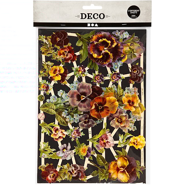 Produktbild 2 för Bokmärken Blommor 16,5 x 23,5 cm 2 ark