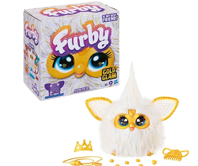 Produktbild 1 för Furby Gold Glam Interaktiv Leksak (EN)