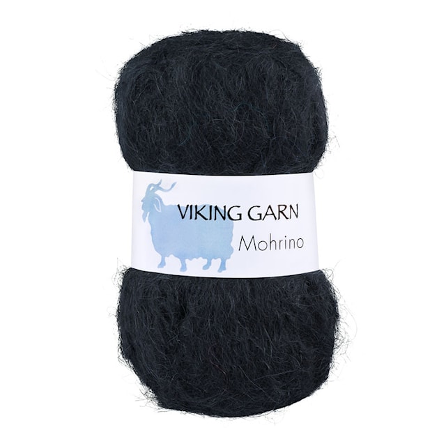 Mohrino Garn 50 g Svart 503 Viking Garn