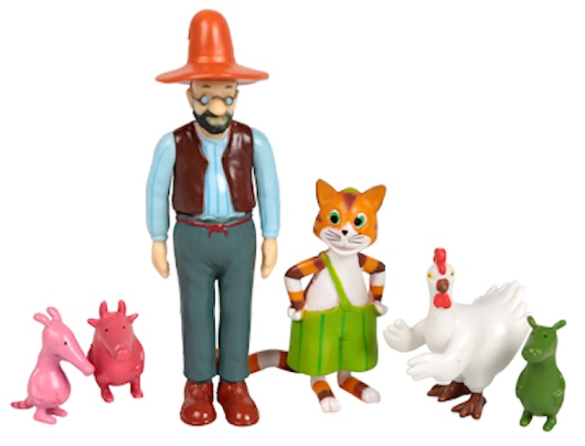 Figurset, 6 st, Pettson & Findus