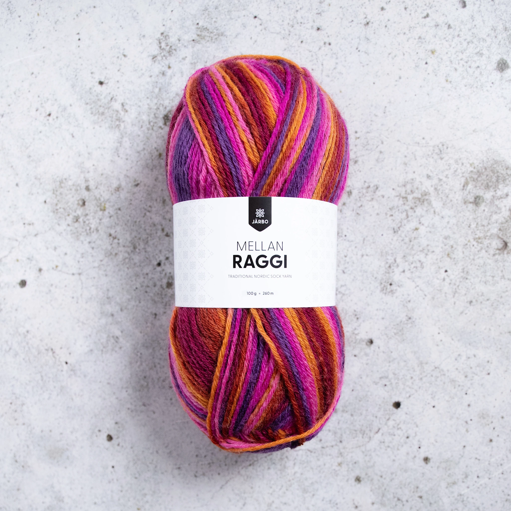 Produktbilde for Mellanraggi Garn Ullmix 100 g Järbo