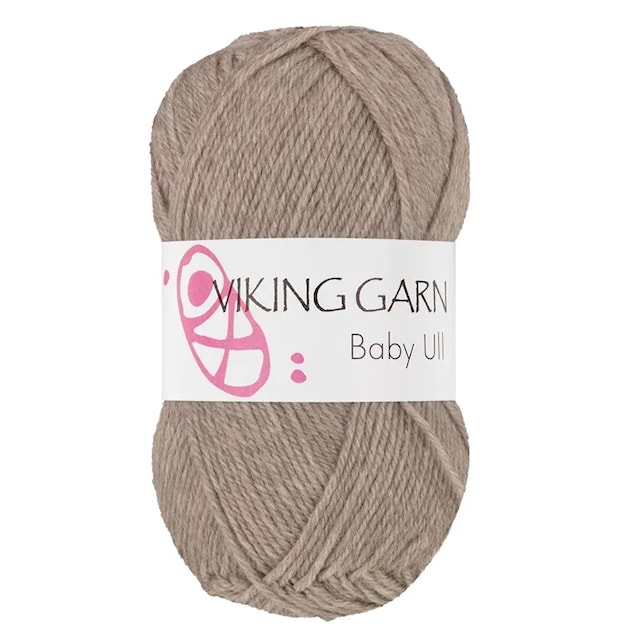 Baby Ull Garn Merinoull 50 g Ljusbrun 309 Viking Garn