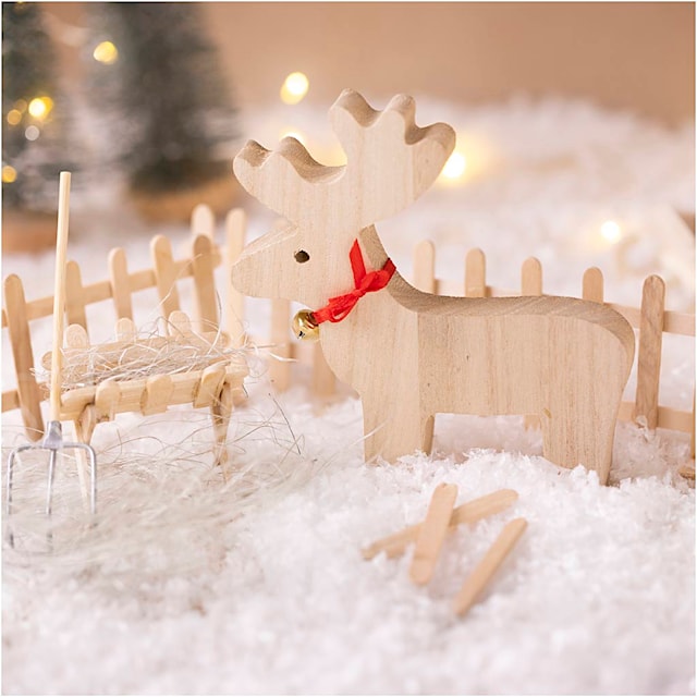 Tuotekuva 2 - Askartelusetti Mini Tonttuovi, Poro, 1 pkk/ 1 pkt