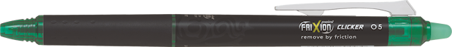 Tuotekuva 2 - FriXion Point Clicker 0.5 - Rollerball-kynä geelimusteella - Vihreä - Kapea kärki  Pilot