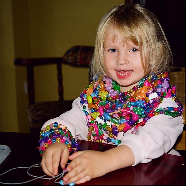 Tuotekuva 4 - Muovihelmet, koko 6-20 mm, aukon koko 1,5-6 mm, ca. 1175 kpl, 390 g, 700 ml/ 1 tb