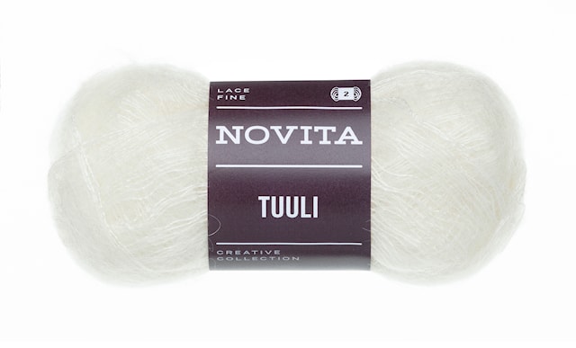 Tuuli Garn Mohair 25 g Ljusstråle 002 Novita