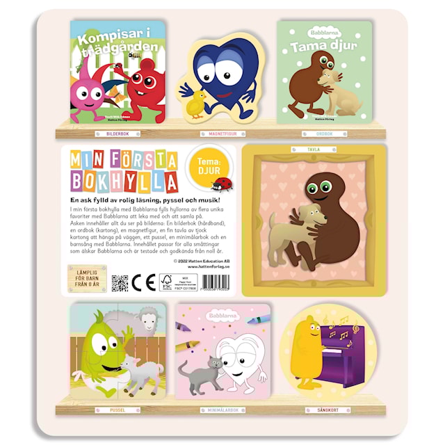 Produktbilde 3 for Min Første Bokhylle Dyre Babblarna