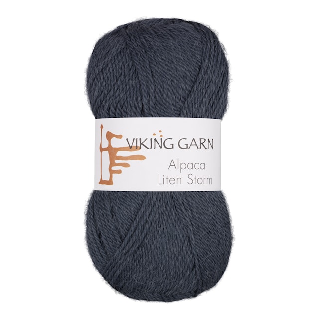 Alpaca Liten Storm Garn 50 g Jeansblå 727 Viking Garn