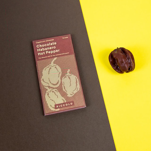 Produktbild 2 för Chilipeppar seeds, Chocolate Habanero, Piccolo