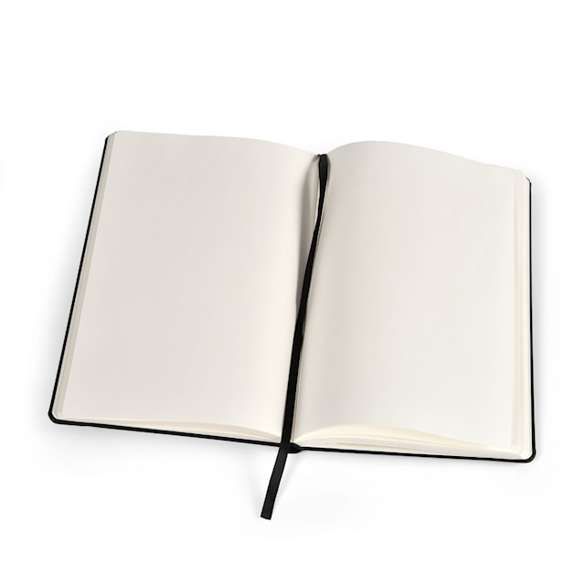 Produktbilde 2 for Notatbok A5 Svart PU Ulinjert BNT Office