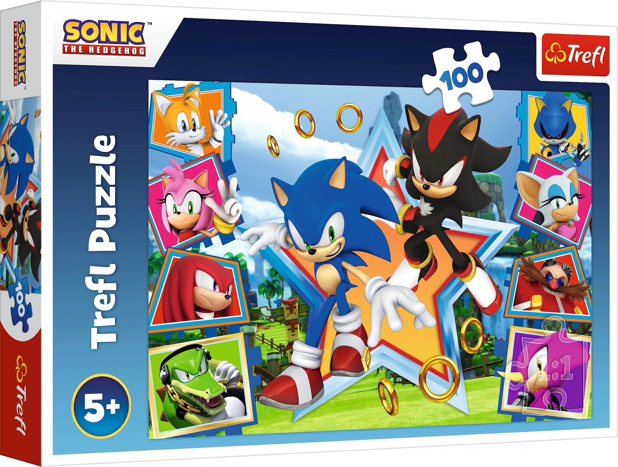 Produktbilde for Puslespill Sonic the Hedgehog 100 brikker, Trefl