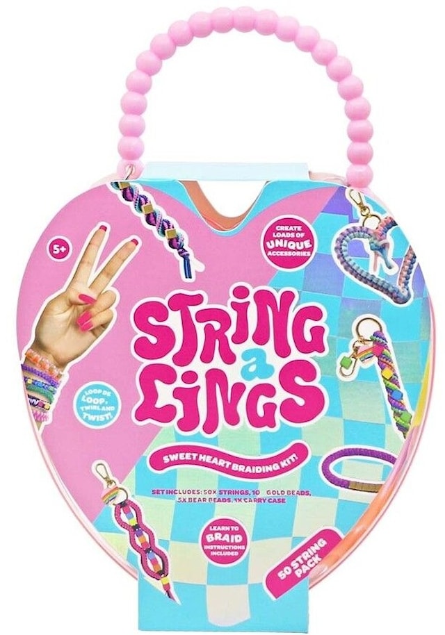 Produktbild 1 för Stringalings - 50 Pack - I Heart Braiding Kit