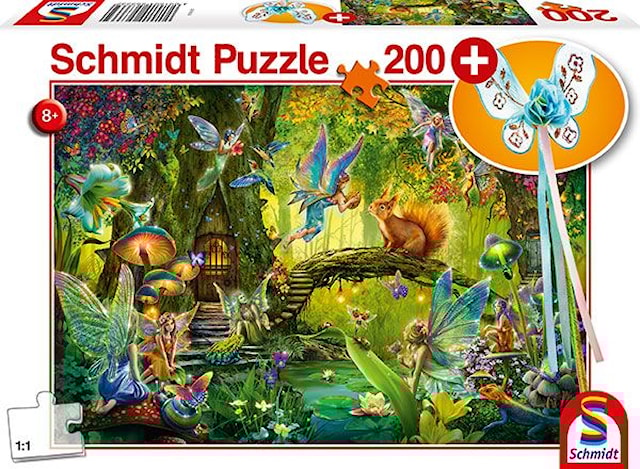 Produktbilde 1 for Fairies in the forest Puslespill med wand 200 brikker Schmidt