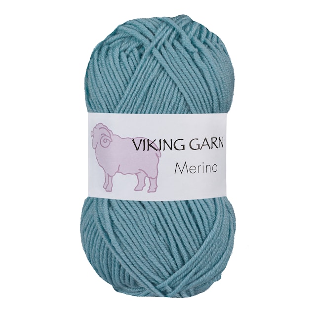 Viking Merino Garn 50 g Lys petrol 823 Viking Garn
