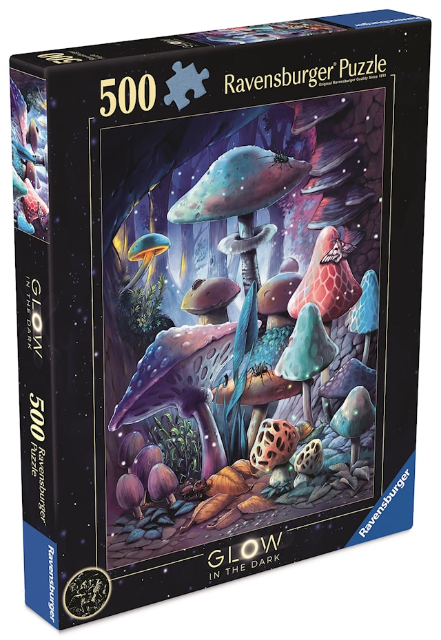 Produktbild 4 för Moonlight Mushrooms Pussel 500 Bitar, Ravensburger
