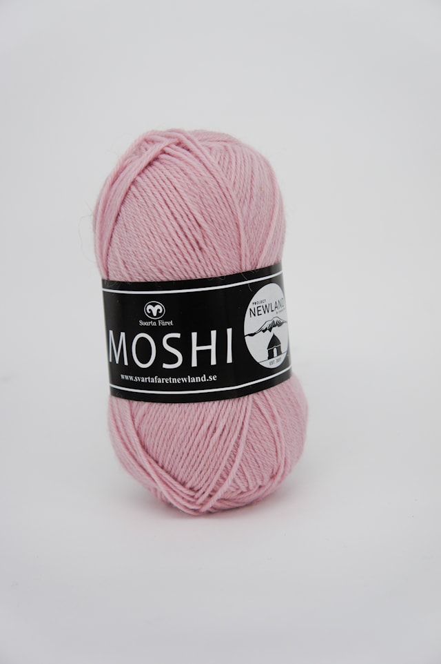 Giva (Moshi) Garn Alpackamix 50 g puderrosa 41  Svarta Fåret