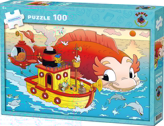 Produktbilde 1 for Puslespill Bamse og Havets hemmeligheter 100 brikker, Kärnan