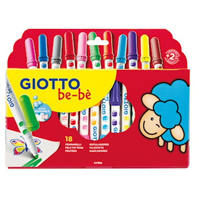 Produktbilde 1 for Tusjpenner 18-pk Giotto be-bè