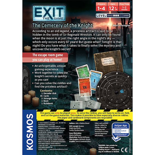 Produktbild 2 för EXIT: The Cemetery of the Knight (EN)