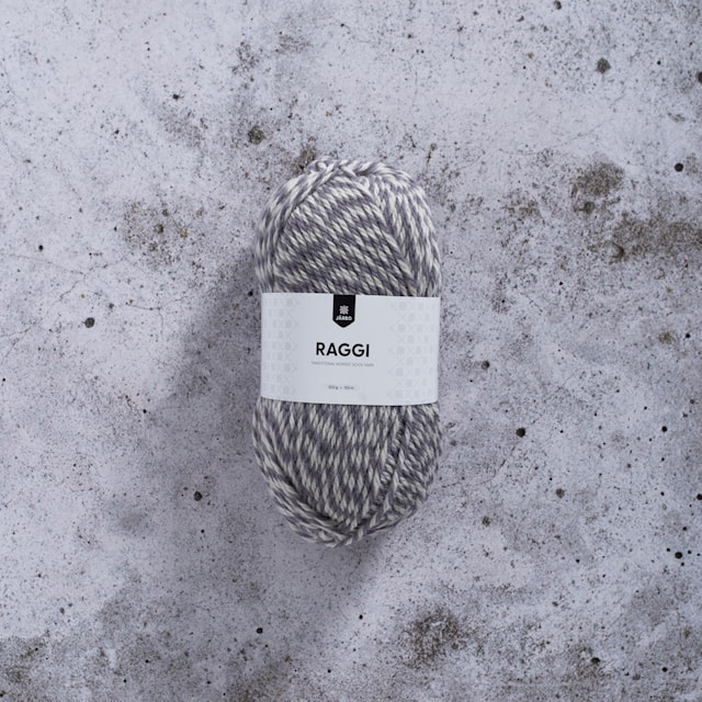 Produktbild 1 för Raggi Garn Ullmix 100 g Gråsten Mouliné (1515) Järbo