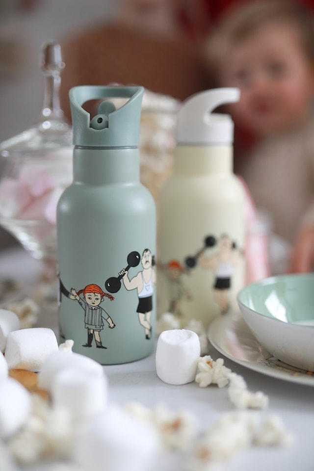 Produktbilde 4 for Pippi Langstrømpe Sirkus Vannflaske Gul Rätt Start