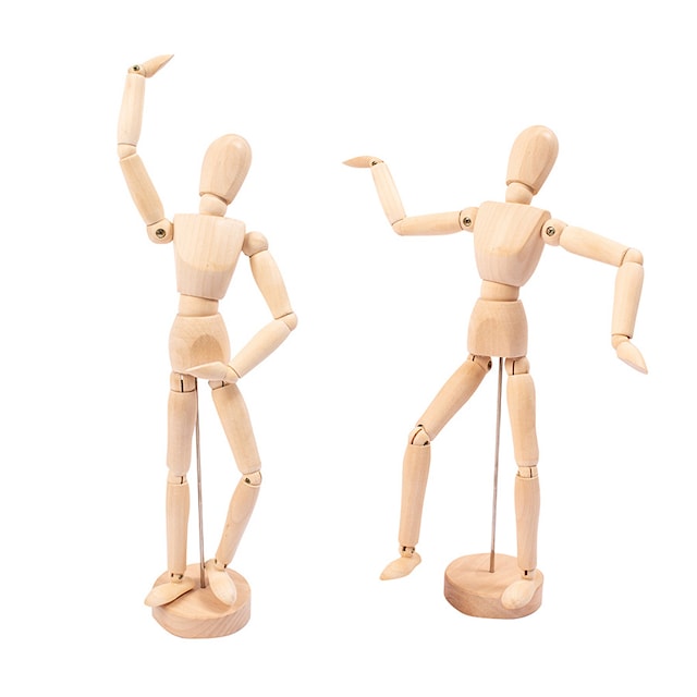 Produktbild 2 för Modellfigur trä 30 cm Playbox