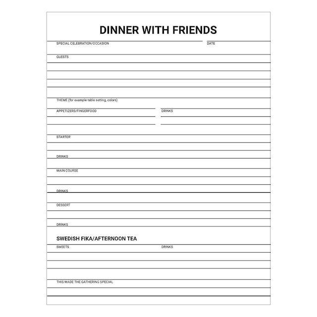 Tuotekuva 3 - Resepti- ja illallisjournali Pellavakangas Paperstyle