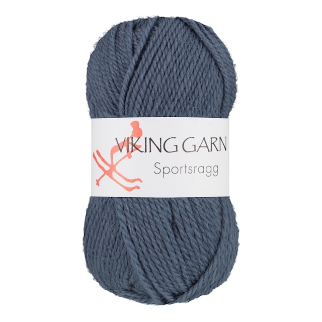 Sportsragg Garn Ullmix 50 g Jeansblå 527 Viking Garn