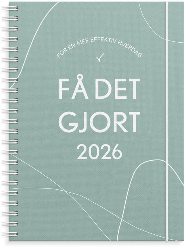 Produktbilde 1 for Ukekalender 2026 A5 Få Det Gjort Grønn GRIEG