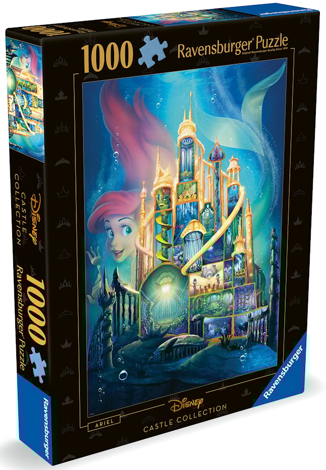Tuotekuva 5 - Disney Castles Ariel Palapelit 1000 palaa, Ravensburger