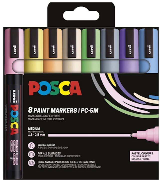 Posca Marker Set 8-p pastellfärger