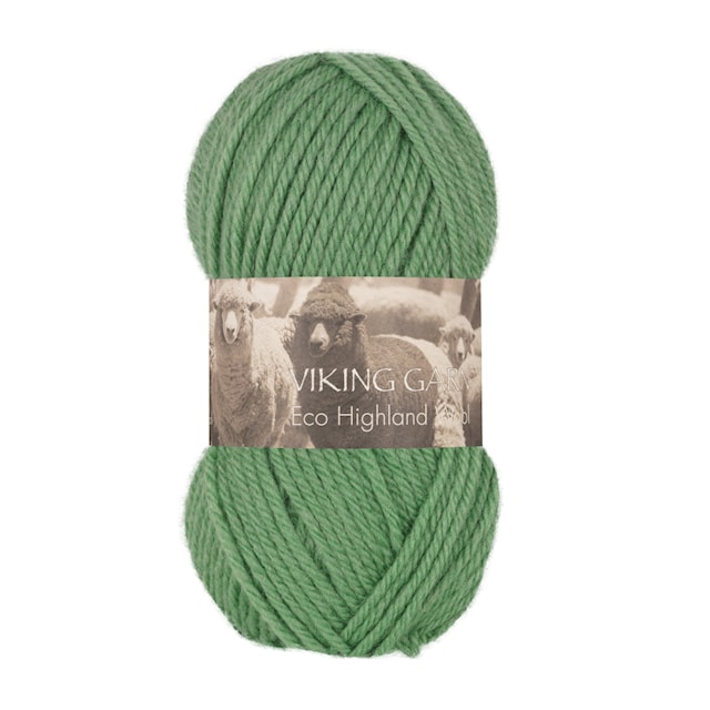 Eco Highland Wool Garn 50 g Äppelgrön 232 Viking Garn