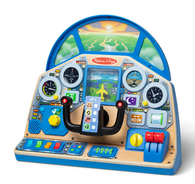 Tuotekuva 3 - Suihkupilottajan interaktiivinen kojelauta Melissa & Doug