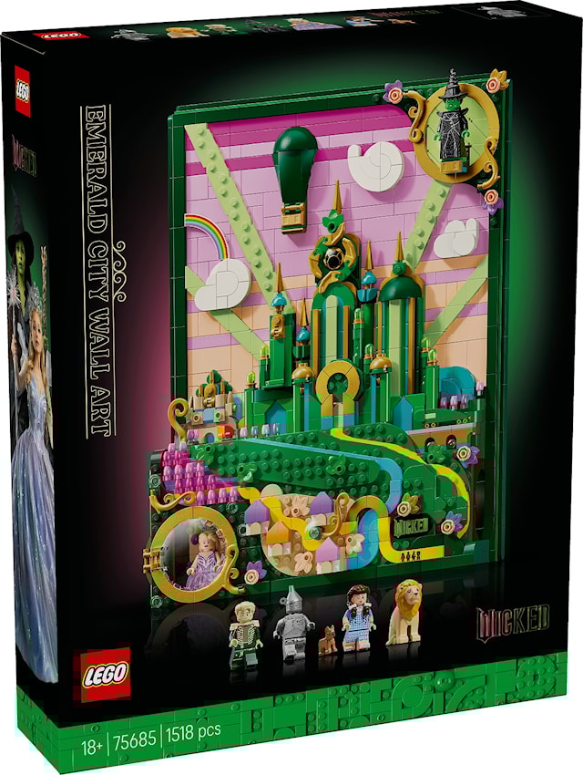 Tuotekuva 1 - Emerald City ‑taideteos LEGO® Wicked (75685)
