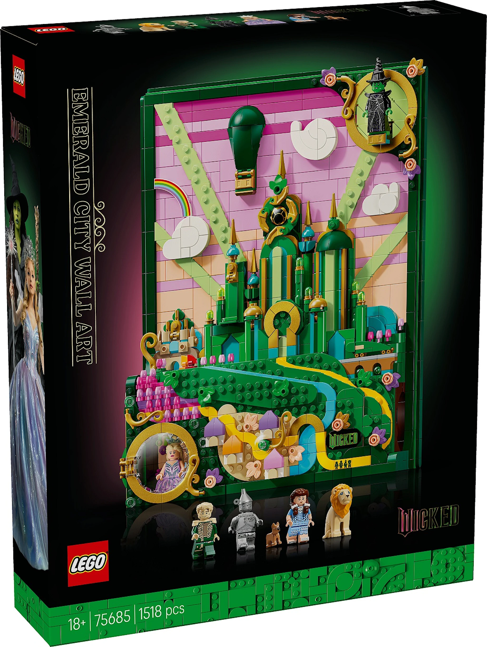 Produktbilde for Emerald City-veggkunst LEGO® Wicked (75685)