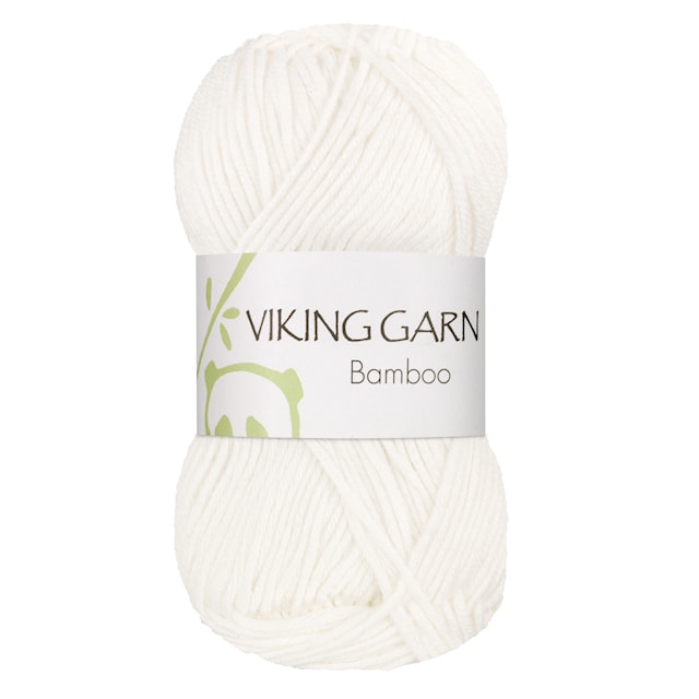 Bamboo 50 g Hvit 600 Viking Garn