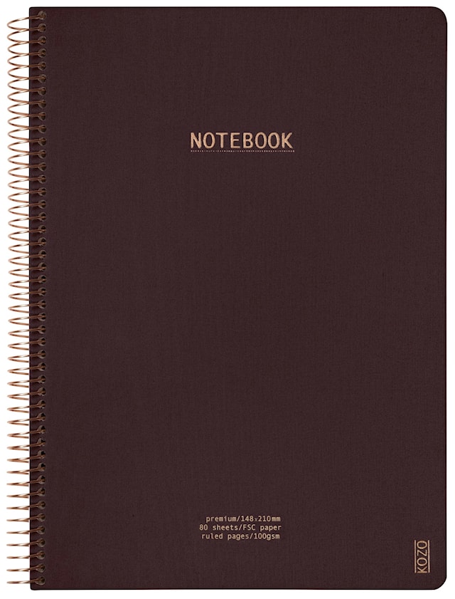 Produktbild 1 för Anteckningsbok A4 Premium Coffee KOZO