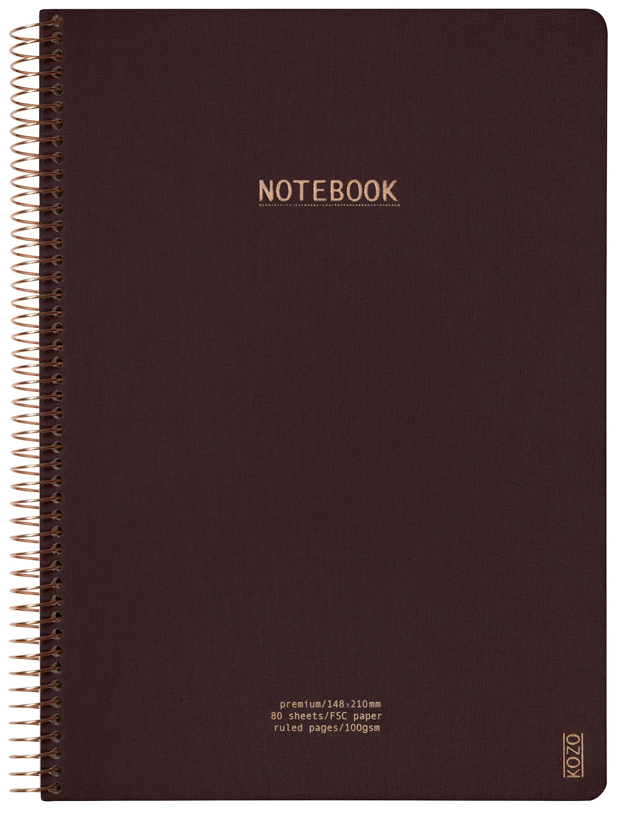 Tuotekuva ille Muistikirja A4 Premium Kahvi KOZO