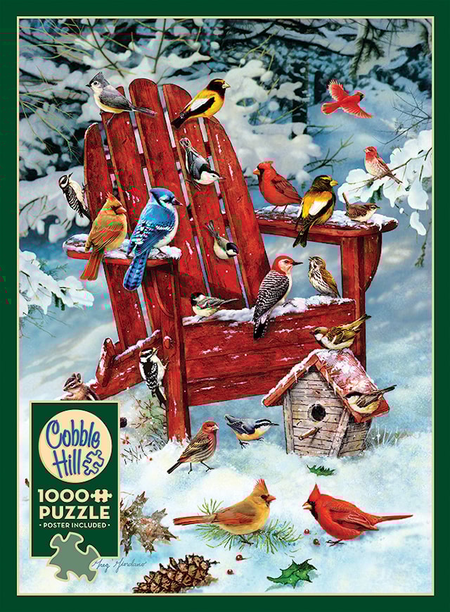Produktbilde 1 for Puslespill Adirondack Birds 1000 brikker, Cobble Hill