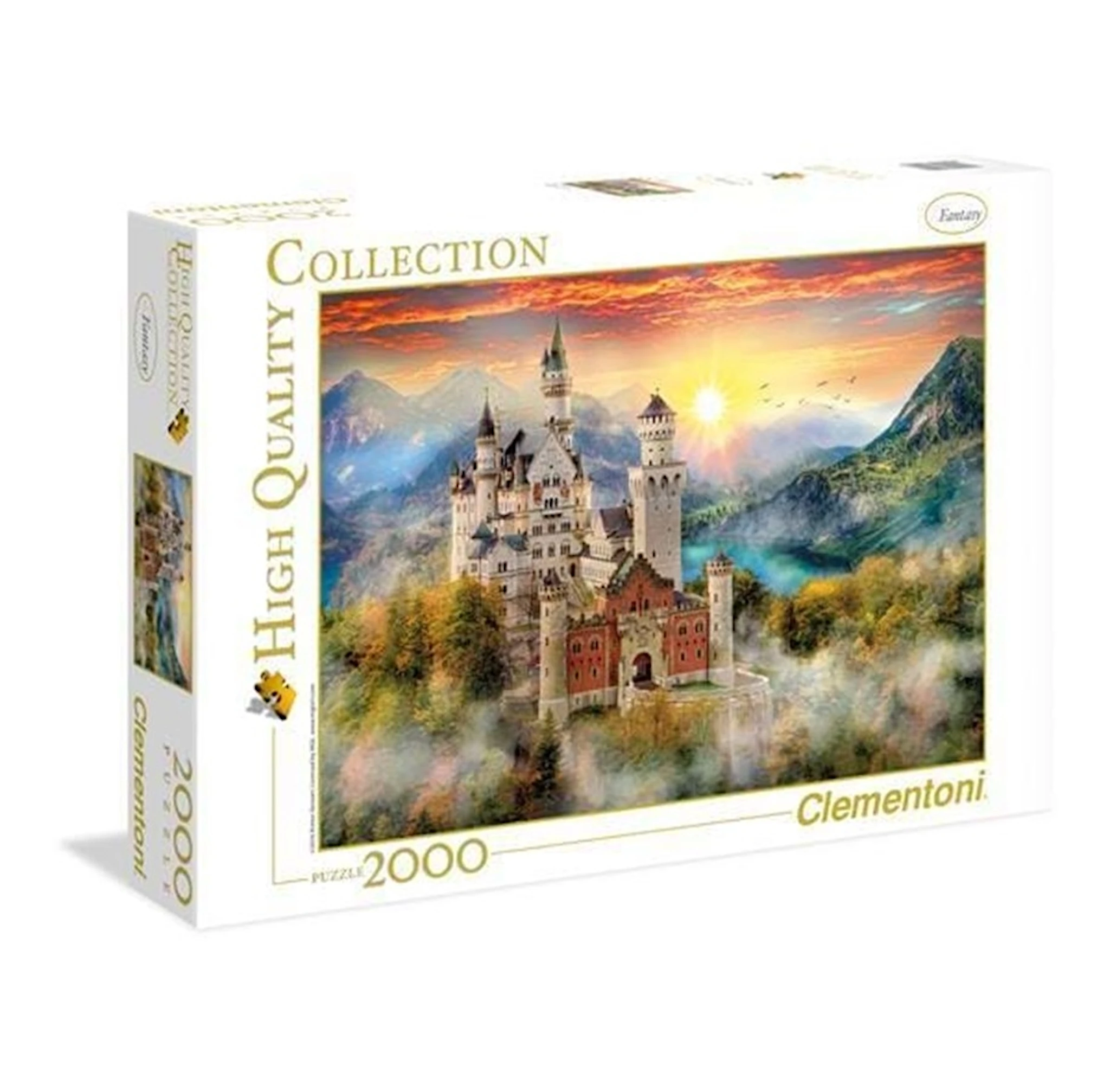 Produktbilde for Puslespill, Neuschwanstein, 2000 brikker, Clementoni HQC